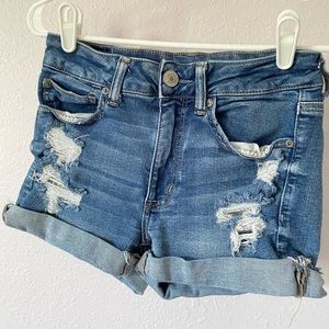 American Eagle high-rise jean shorts